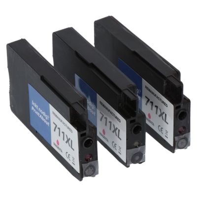 Huismerk HP 711 (CZ135A) Inktcartridge 3x Magenta - Multipack