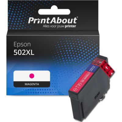 Huismerk Epson 502XL (C13T02W34010) Inktcartridge Magenta Hoge capaciteit
