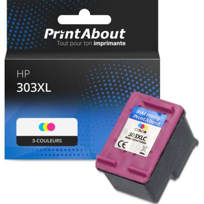 Cartouche compatible HP 303XL (T6N03AE) - 3-couleurs