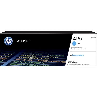 HP 415X (W2031X) Toner Cyaan Hoge capaciteit