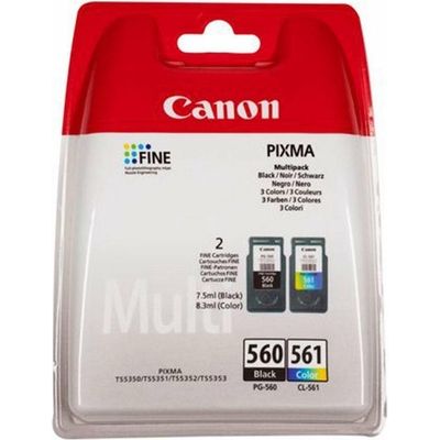 Canon PG-560 / CL-561 - Noir + 3 couleurs - Cartouche d'encre - Multipack