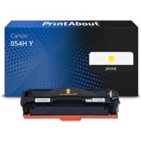 Toner compatible Canon 054H Y - Jaune - Grande capacité