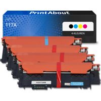 Huismerk HP 117A (W2070A) Toner 4-kleuren Multipack Hoge capaciteit