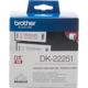 Brother DK-22251 Zwart en Rood op wit (62 mm)