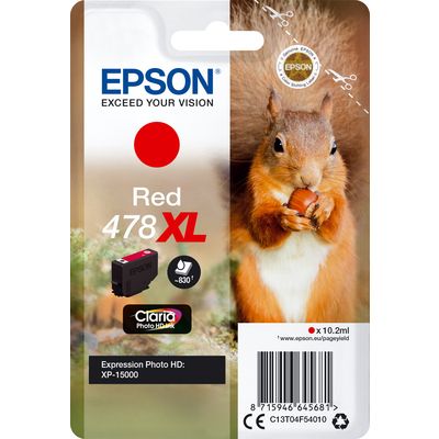 Epson 378/478XL (C13T04F54010) - Rouge - Cartouche d'encre - Grande capacité