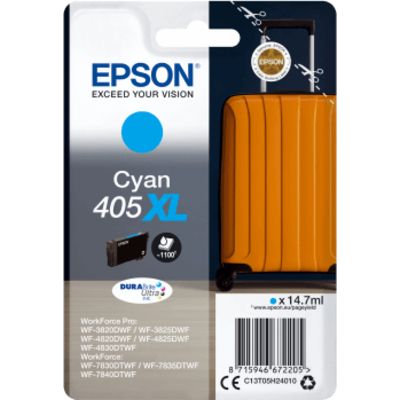 Epson 405XL (C13T05H24010) Inktcartridge Cyaan Hoge capaciteit