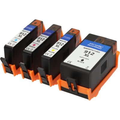 Cartouche compatible HP 912XL (3YP34AE) - 4 couleurs - Multipack