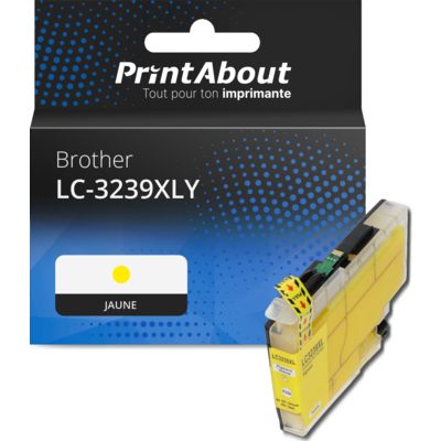 Cartouche compatible Brother LC-3239XLY - Jaune - Grande capacité