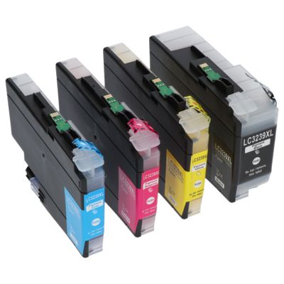 Cartouche compatible Brother LC-3239XLBK/C/M/Y - 4 couleurs - Grande capacité - Multipack