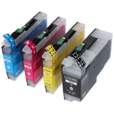 Cartouche compatible Brother LC-3239XLBK/C/M/Y - 4 couleurs - Grande capacité - Multipack