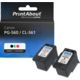 Huismerk Canon PG-560XL / CL-561XL Inktcartridge Zwart + 3 kleuren Multipack Hoge capaciteit