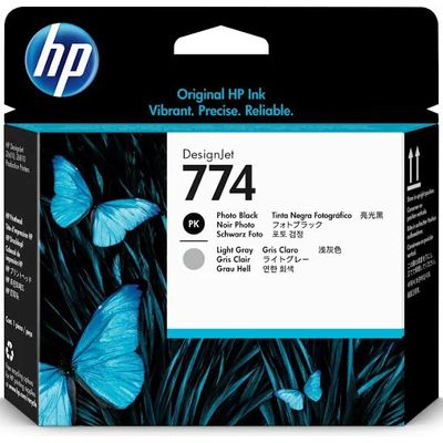HP P2V00A (774) Inktcartridge Foto-zwart + licht-grijs