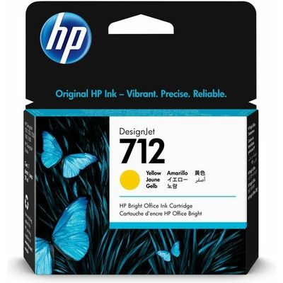 HP 712 (3ED69A) Inktcartridge Geel 