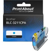 Huismerk Brother LC-3211C Inktcartridge Cyaan Hoge capaciteit