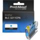 Huismerk Brother LC-3211C Inktcartridge Cyaan Hoge capaciteit