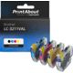 Cartouche compatible Brother LC-3211VAL - 4 couleurs - Grande capacité - Multipack