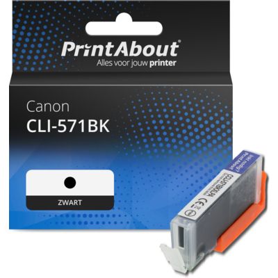 Huismerk Canon CLI-571BK Inktcartridge Zwart