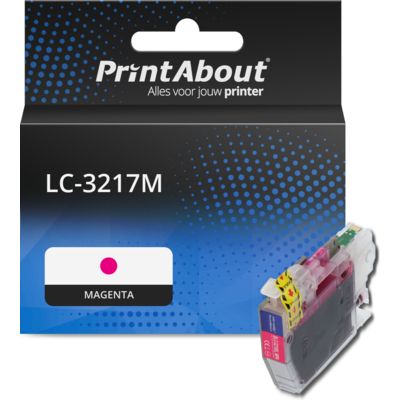 Huismerk Brother LC-3217M Inktcartridge Magenta Hoge capaciteit
