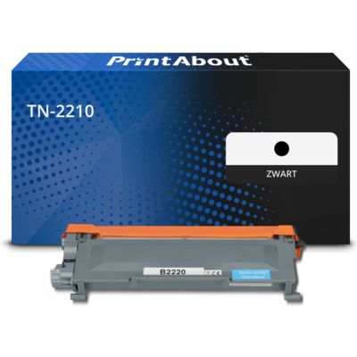 PrintAbout Huismerk vervangt Brother TN-2210 Toner Zwart