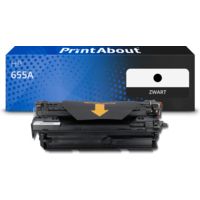 Huismerk HP 655A (CF450A) Toner Zwart