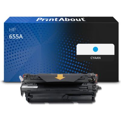 Huismerk HP 655A (CF451A) Toner Cyaan