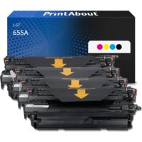 Huismerk HP 655A (CF450A) Toner 4-kleuren Multipack