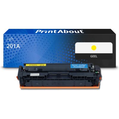 Huismerk HP 201A (CF402A) Toner Geel