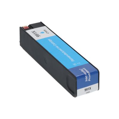 Huismerk HP 991X (M0J90AE) Inktcartridge Cyaan Hoge capaciteit