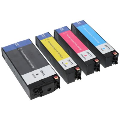 Huismerk HP 991X (M0K02AE + M0J90/94/98AE) Inktcartridge 4-kleuren Multipack Hoge capaciteit