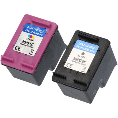 Huismerk HP 303 (3YM92AE) Inktcartridge Zwart + 3 kleuren Multipack 