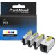 Cartouche compatible HP 903 (6ZC73AE) - 4 couleurs - Multipack
