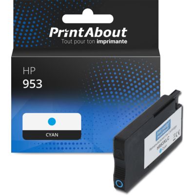 Cartouche compatible HP 953 (F6U12AE) - Cyan
