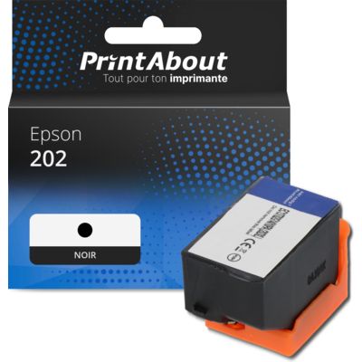 Cartouche compatible Epson 202 (C13T02E14010) - Noir