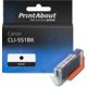 Huismerk Canon CLI-551BK Inktcartridge Zwart