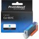 Huismerk Canon CLI-551C Inktcartridge Cyaan