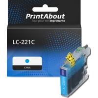 Cartouche compatible Brother LC-221C - Cyan