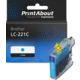 Cartouche compatible Brother LC-221C - Cyan