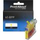 PrintAbout Huismerk vervangt Brother LC-221Y Inktcartridge Geel