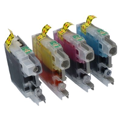 PrintAbout Huismerk vervangt Brother LC-221VALBP Inktcartridge 4-kleuren Multipack