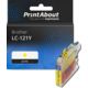 Cartouche compatible Brother LC-121Y - Jaune