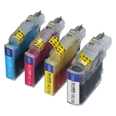 PrintAbout Huismerk vervangt Brother LC-121VALBP Inktcartridge 4-kleuren Multipack