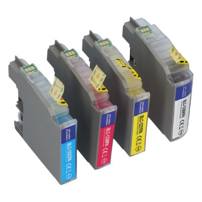 PrintAbout Huismerk vervangt Brother LC-121VALBP Inktcartridge 4-kleuren Multipack