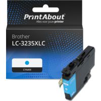 Huismerk Brother LC-3235XLC Inktcartridge Cyaan Hoge capaciteit