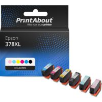 Huismerk Epson 378XL (C13T37984010) Inktcartridge 6-kleuren Multipack Hoge capaciteit