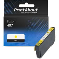 Huismerk Epson 407 (C13T07U440) Inktcartridge Geel