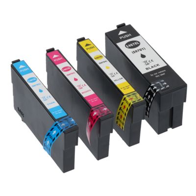 Cartouche compatible Epson 407 (C13T07U41/42/43/440) - 4 couleurs - Multipack