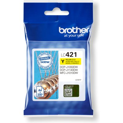 Brother LC-421Y - Jaune - Cartouche d'encre