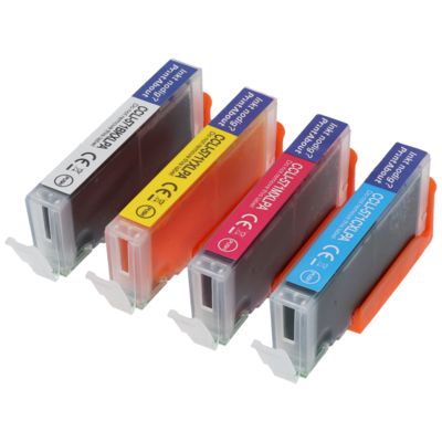 Cartouche compatible Canon CLI-571BK/C/M/Y - 4 couleurs - Multipack