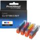 Huismerk Canon CLI-571BK/C/M/Y Inktcartridge 4-kleuren Multipack
