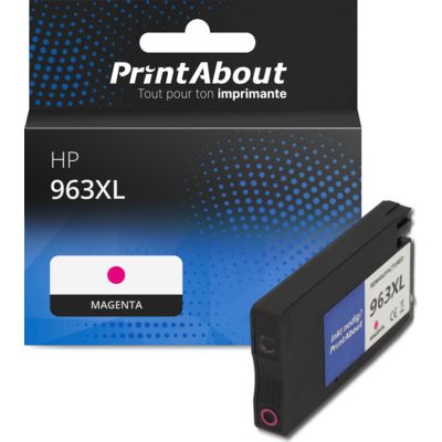 Cartouche compatible HP 963XL (3JA28AE) - Magenta - Grande capacité